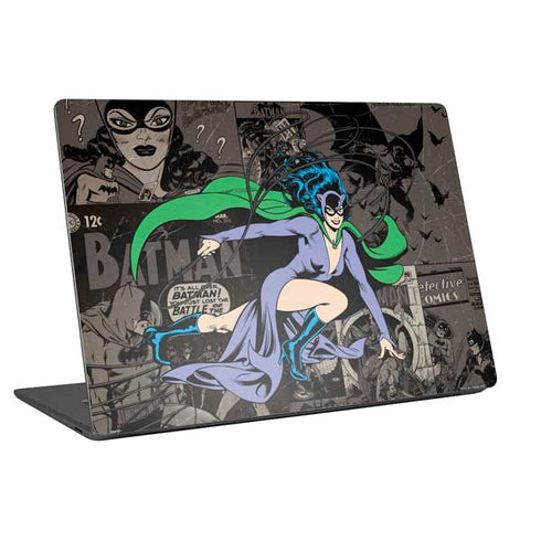 DC Comics Catwoman Vintage Action Pose Pattern Universal Laptop 12in (9.8 x 6.8in) Skin